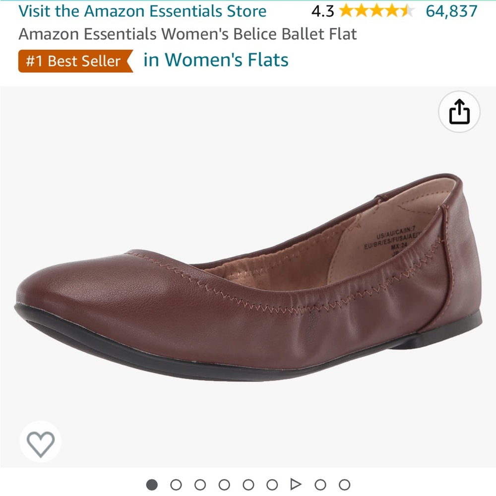 Amazon Essentials ballet flat 9.5W